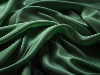 Obraz premium green silk background
