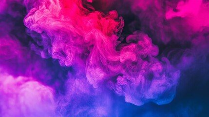 Fototapeta premium Colorful Abstract Smoke Patterns in Purple, Pink, and Blue Hues Perfect for Backgrounds, Textures, and Creative Projects in Artistic and Modern Design Aesthetics