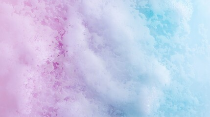 Fototapeta premium Colorful pastel foam texture with pink, purple, and blue gradient background