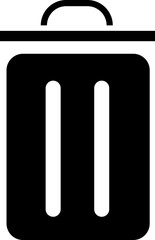 Trash bin icon. Trash dustbin sign element. Recyclable Waste flat Design isolated on transparent background. Waste sorting container. Suitable for Web Page, Mobile App. Recovery and delete symbol.