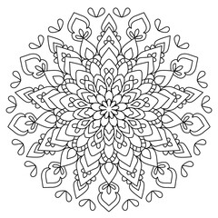 mandala abstract floral background