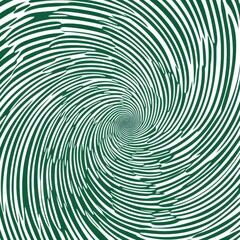 Abstract green and white spiral pattern creating a hypnotic visual effect.