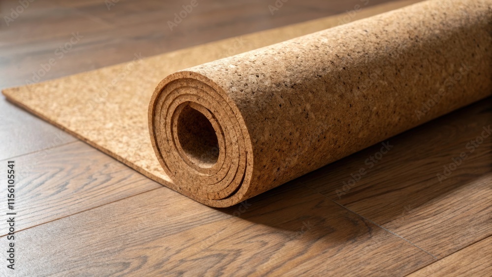 Poster a slight shadow falls on the cork roll as it leans slightly bringing out the variations in color fro