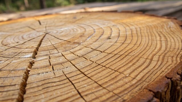 An extreme closeup of the wood grain with pronounced growth rings and subtle color variations inviting the viewer to imagine the future sheen of an epoxy finish.