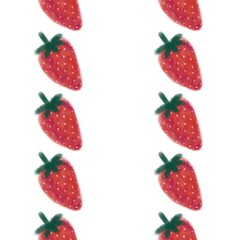 Summer fruit seamless strawberry berry pattern for wrapping paper and fabrics