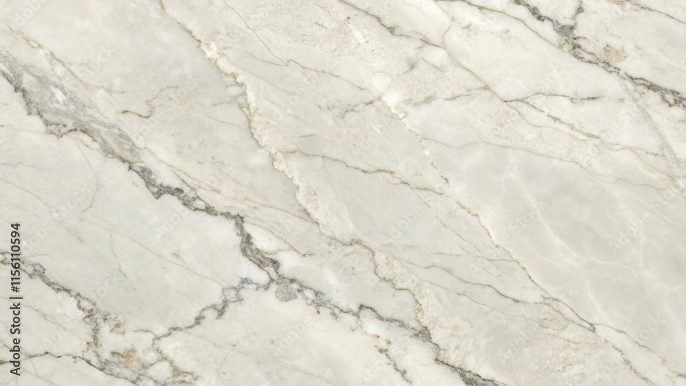 Aufkleber a closeup of a luxurious ivory marble slab with touches of soft gray intermingling emphasizing its l