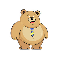 Rough funny bear, mascot