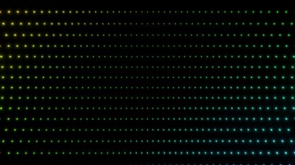 Looping background of colorful shining dots 3d render. Vj loop for use in night club, music festival, for dj set. Fantastic background for overlay or intro, credits and end screen