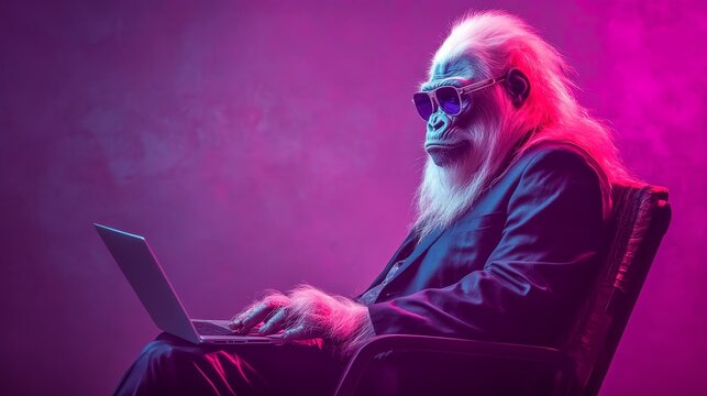 person with laptop