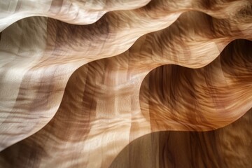 Obraz premium Abstract Wood Grain Texture With Wave Pattern