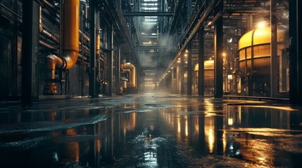 Industrial Environment with Bright Light and High Contrast