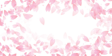 和柄　年賀状　桜　背景