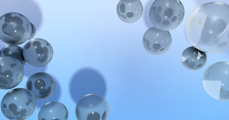 Bubble Background 3D Cartoon Render