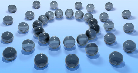 Bubble Background 3D Cartoon Render