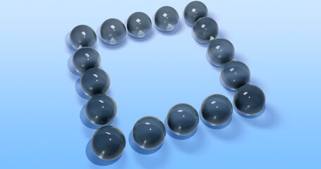 Bubble Background 3D Cartoon Render