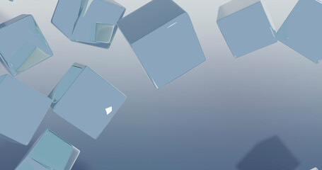 Cube Background 3D Cartoon Render