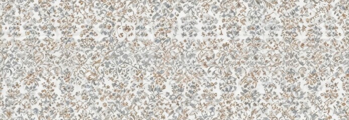 Fototapeta premium Geometric damask seamless vector pattern with intricate floral and trefoil motifs on a white background, abstract, art