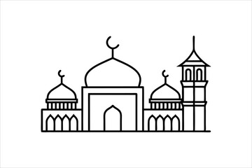 Mosque Icon silhouette