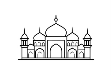 Mosque Icon silhouette