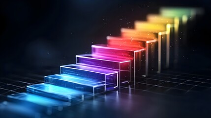 Strategic business plan, layered stages to success--style raw