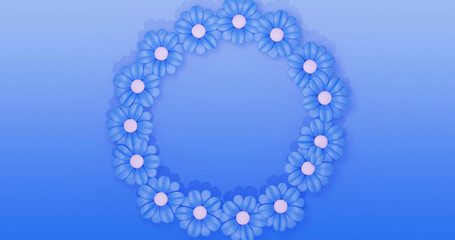 Obraz premium Flower Background 3D Cartoon Render