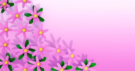 Obraz premium Garlic FlowerBackground 3D Cartoon Render