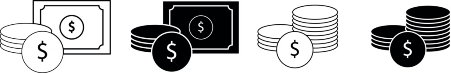 Monye Icon. Currency icon. dollar icon. 