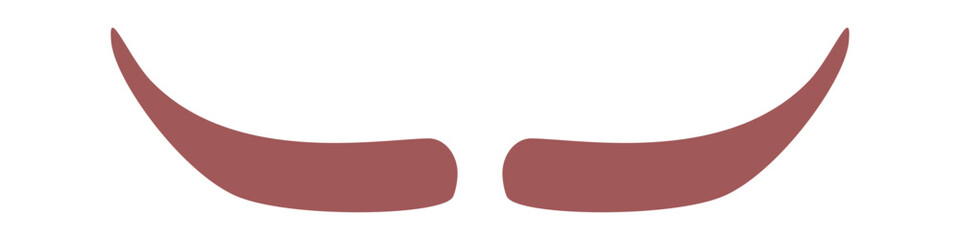 Gentleman style mustache vector illustration