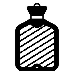 Illustration of Hot Water Bottle Solid Icon Design