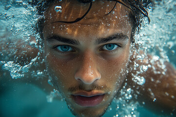 Fototapeta premium Le nageur