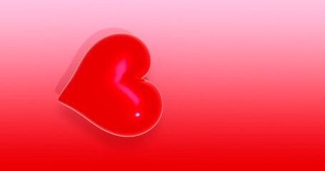 Heart Background 3D Cartoon Render