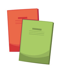Pair of notebook school supply
