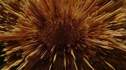 Naklejka premium Abstract brown radial burst texture.