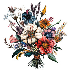 Obraz premium bouquet clip art, clip art concept 
