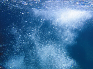 bubble, underwater, bubbles, water, sea, under, aquatic, blue, ocean, clear, background, air,...