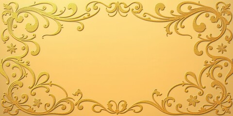 A luxurious golden background design with intricate swirling patterns and shimmering details, perfect for adding a touch of elegance to any project or design concept, swirling, patterns, design