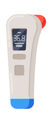 Non-contact infrared thermometer vector illustration