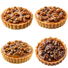 Buttery Caramel Walnut Tartlet with Glossy Glaze 