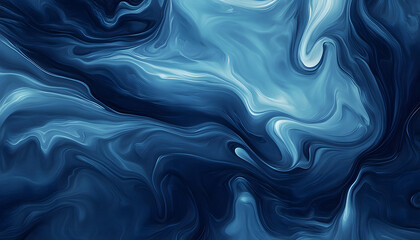 Fototapeta premium Abstract Blue Swirling Marble Texture Design