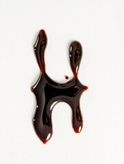 Letter H in blood font
