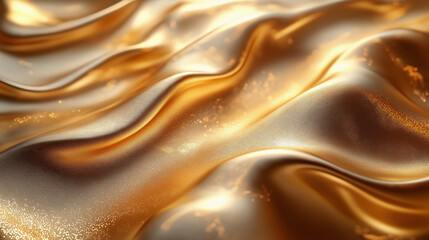 Fototapeta premium Gold foil border with shimmering metallic accents and subtle reflections. This luxurious design adds opulence and elegance, perfect for premium stationery or high-end digital designs.