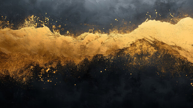 Gold foil border with shimmering metallic accents and subtle reflections. This luxurious design adds opulence and elegance, perfect for premium stationery or high-end digital designs.