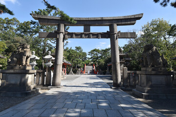 住吉大社　参道と一の鳥居　大阪市住吉区