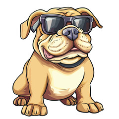 Naklejka premium Bulldog clip art, clip art concept