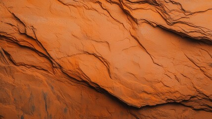 A close-up view of textured orange rock, showcasing natural patterns and earthy tones.