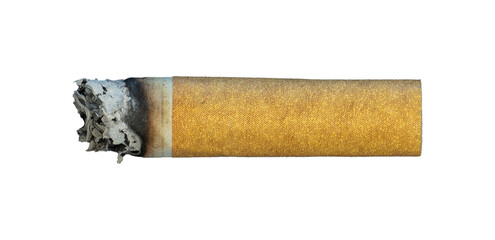 short cigarette butts isolated