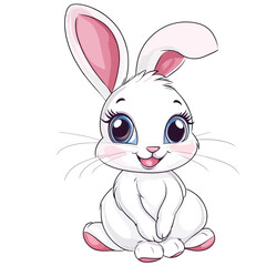 Obraz premium Bunny rabbit clip art, clip art concept