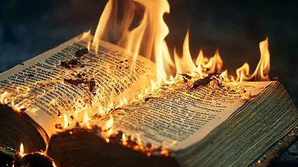 A book titled Gen Alpha Turbo is set ablaze, provoking intense discussions on the implications of censorship and the role of literature in society