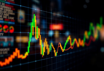 market graph background