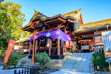 Obraz premium 秋の鹿児島神宮 鹿児島県霧島市 Kagoshima Shrine in autumn. Kagoshima Pref. Kirishima City.